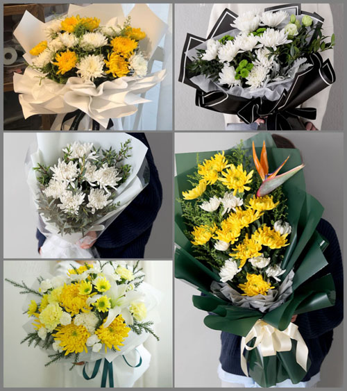 湖北随州市曾都区府河镇四五咀村白事花束代送